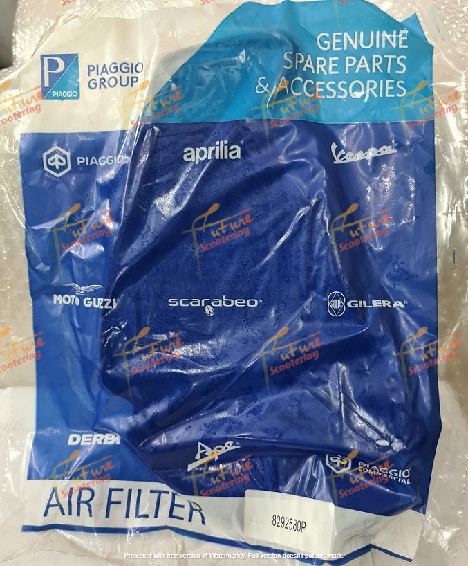 Piaggio/ Gilera/Aprilia Air Filter 8292580P (Genuine Piaggio Spare Part)