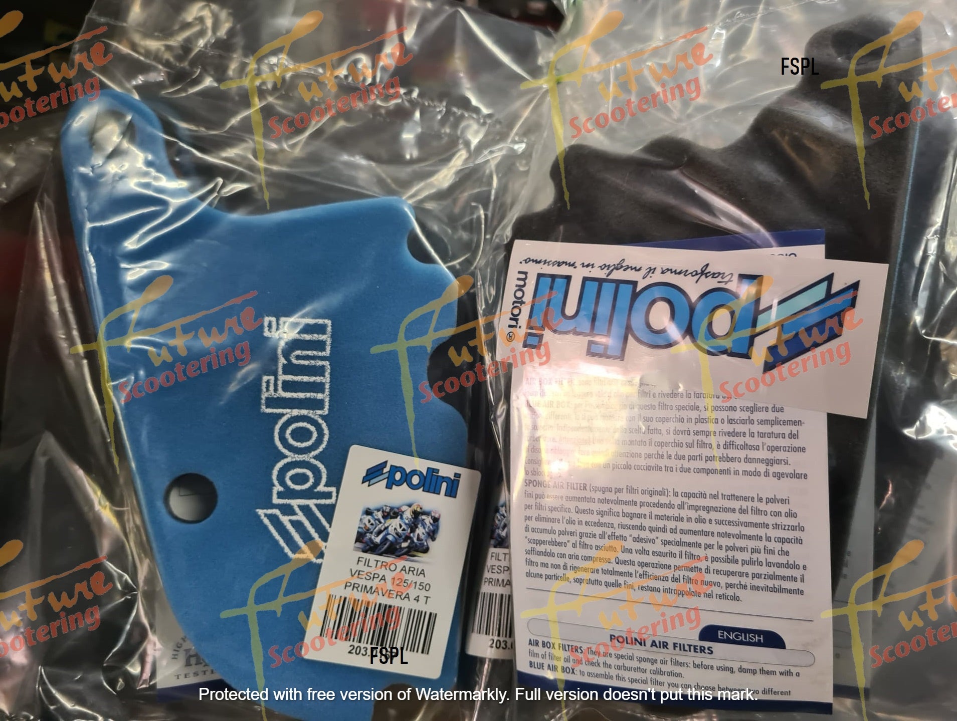 Vespa Sprint / Primavera 150 3V Polini Air Filter 203.0167