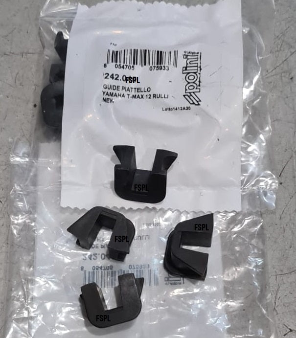 Yamaha XMax 300 / Tmax 500 / Kymco X Citing S 400 / Peugeot Metropolis 400 Polini U-clips / Sliders Set (Size 25x11) For Polini Hi-speed Control