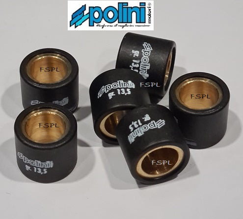 Aprilia / Piaggio / Vespa / Yamaha 125/150 cc Polini Rollers Set For Polini Hi-speed Control (Size 19x17)