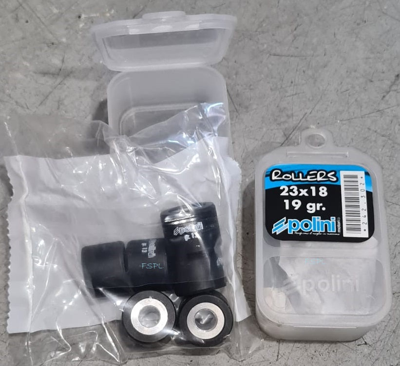 Honda Forza / Kymco Downtown Polini Rollers Set (Size 23x18) For Polini Hi-speed Control