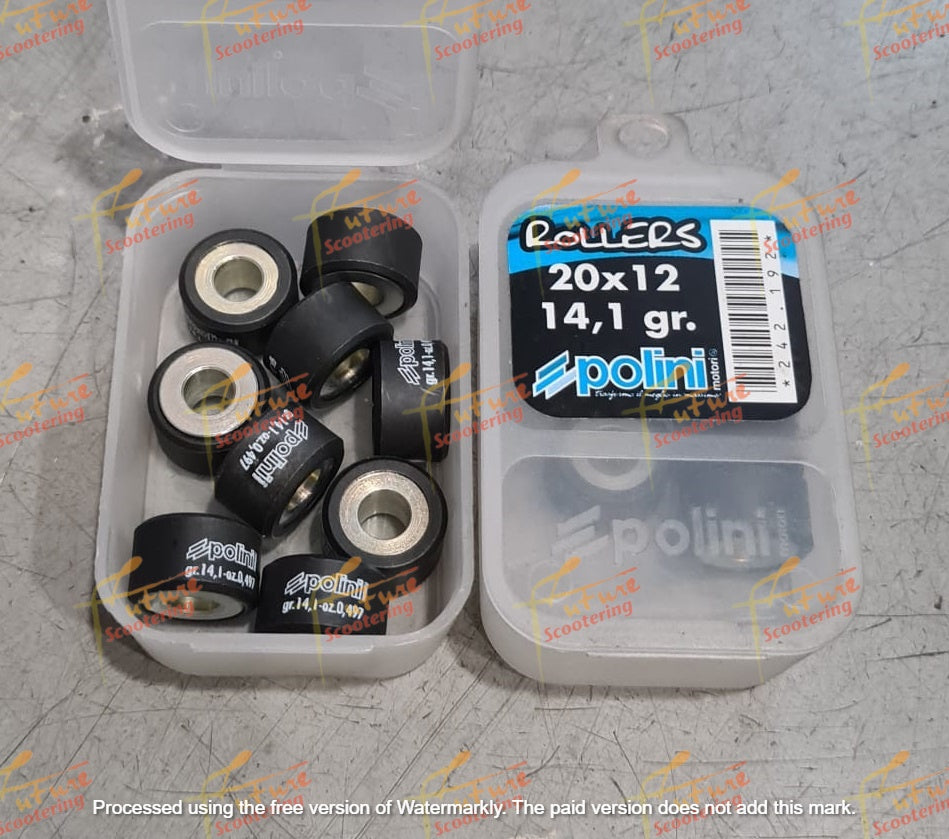 Honda PCX 125 / PCX 150 Polini Rollers Set (Size 20x12) For Polini Hi-speed Control