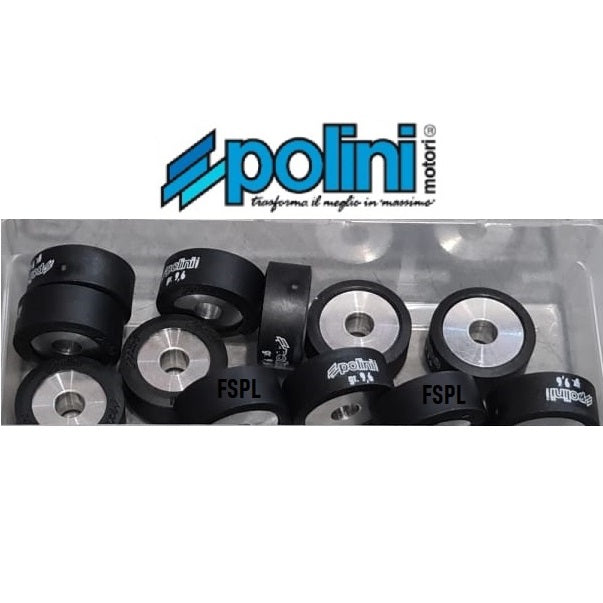 Yamaha XMax 300 / Kymco X Citing 400 / Honda Forza 350 / Tmax 500 Polini Rollers Set (Size 25x11) For Polini Hi-speed Control