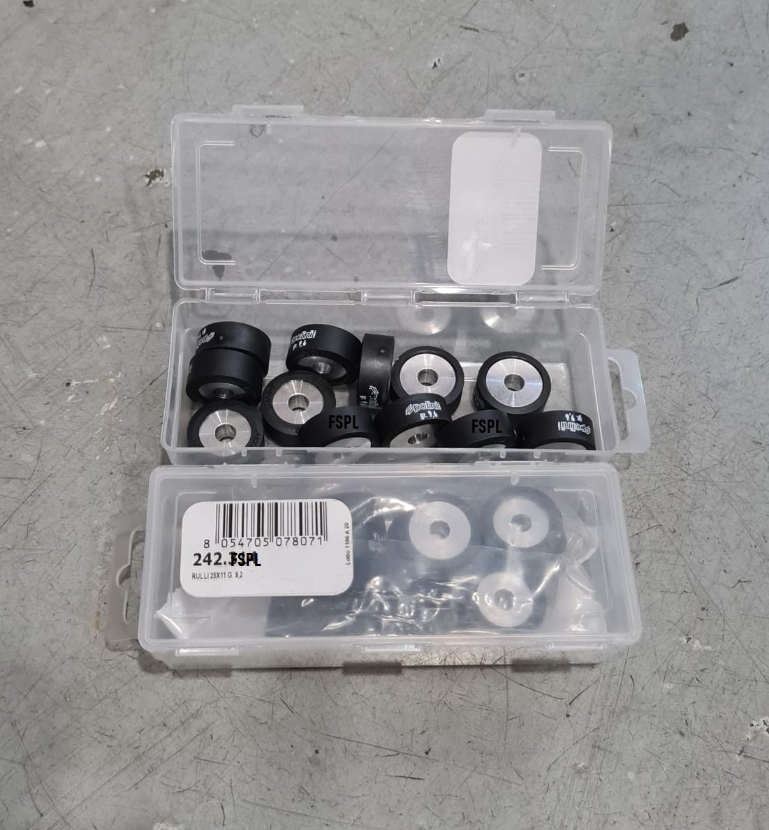 Yamaha XMax 300 / Kymco X Citing 400 / Honda Forza 350 / Tmax 500 Polini Rollers Set (Size 25x11) For Polini Hi-speed Control