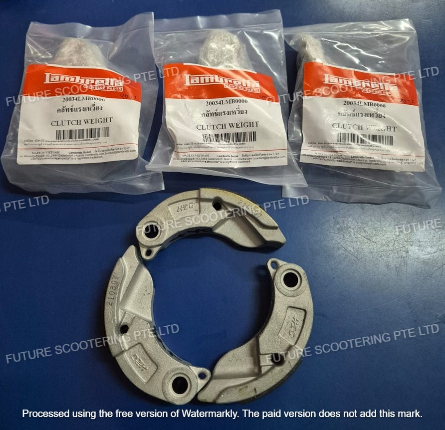 Lambretta V-Special 125 / 200 (2023) Clutch (3pc-set) (Genuine Lambretta Spare Part 20034LMB0000)